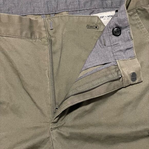 CROSBY & HOWARD Men’s Olive Green Cargo Pants, Cotton, Straight Leg, Size 30 - Picture 3 of 9
